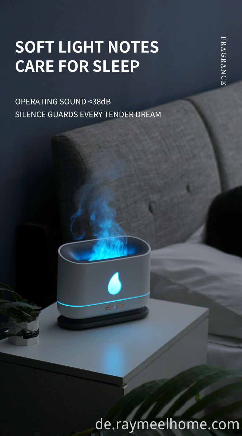 USB 200 ml Aroma ätherisches Öl Diffusor Flammen Luftbefeuchter Aroma Diffusor